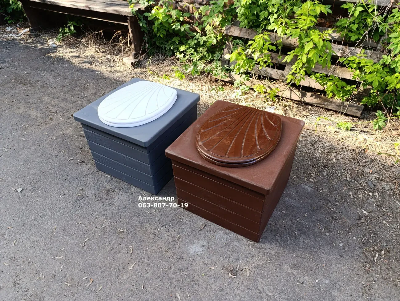 Сидіння для дачного туалету, в будинок під відро ( ящик сидіння) 6