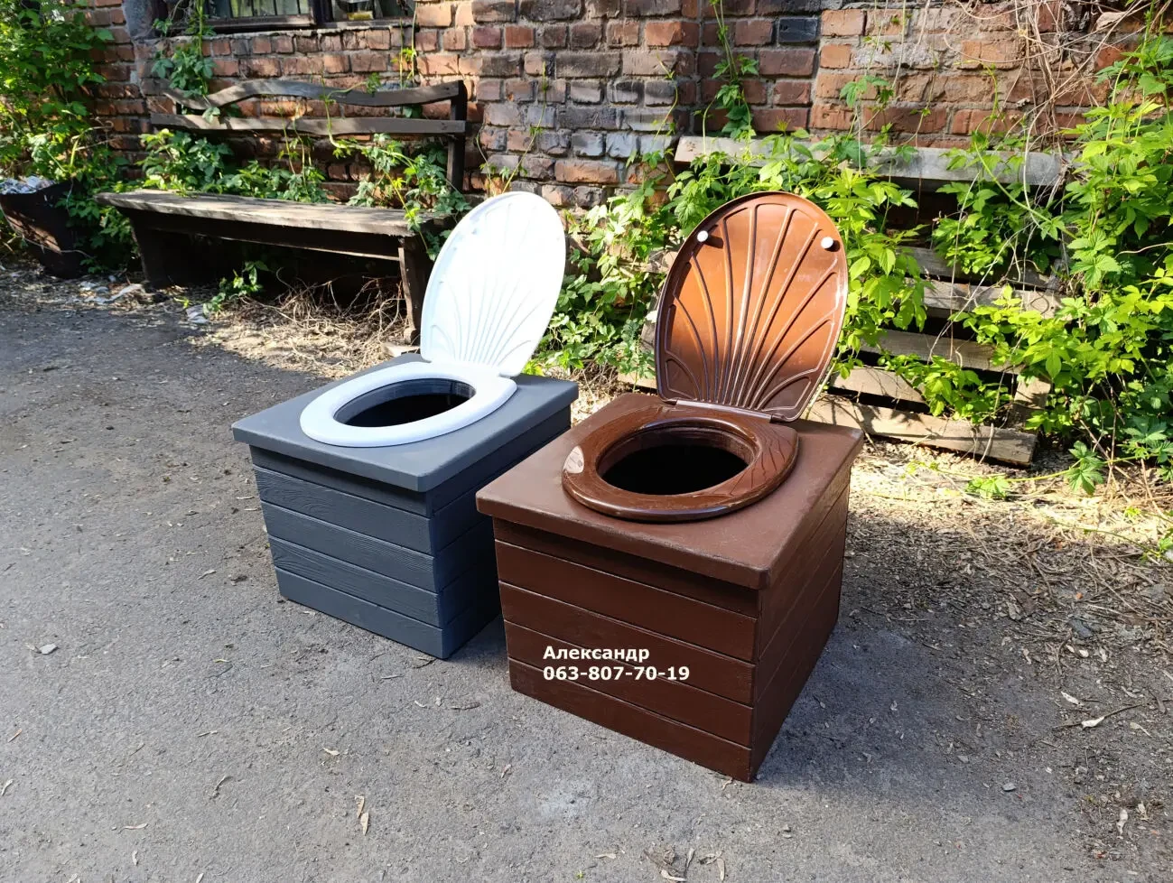 Сидіння для дачного туалету, в будинок під відро ( ящик сидіння)