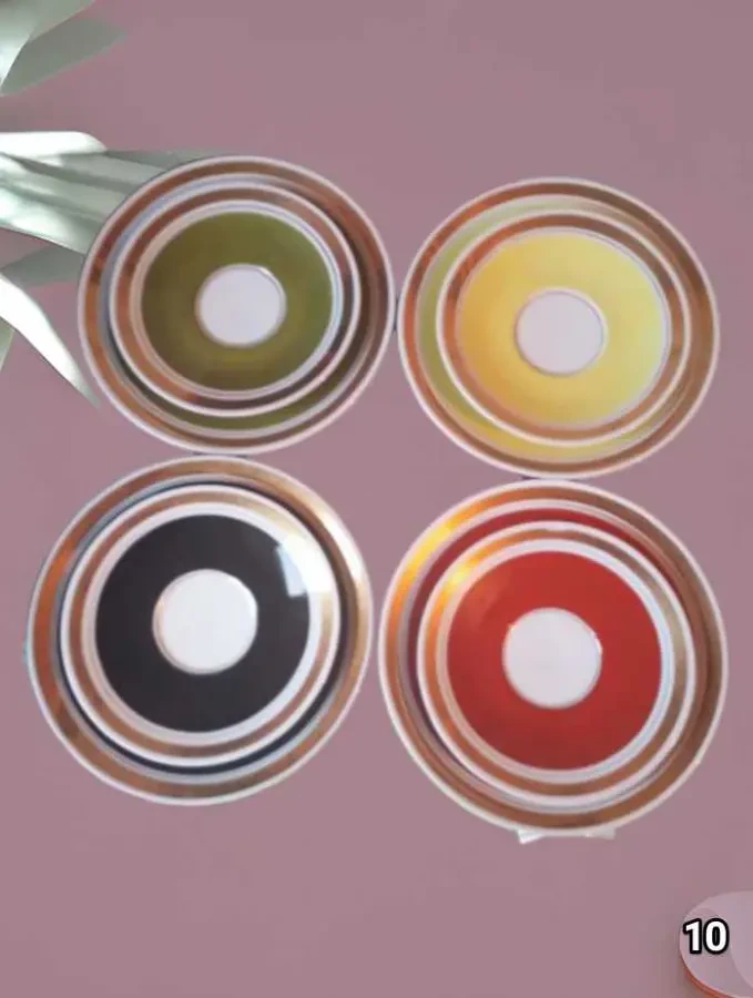 Набор чайный фарфоровый. ГДР. Винтаж. 4