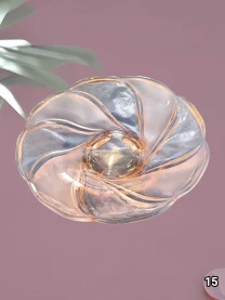 Блюдо из карамельного стекла. СССР. Б/у.