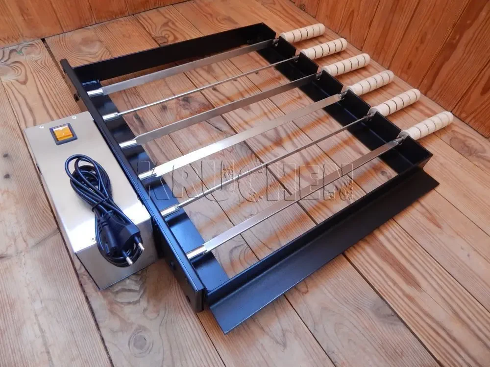 Мангал з електроприводом - Електропривод для мангала - Шампур Самокрут 3