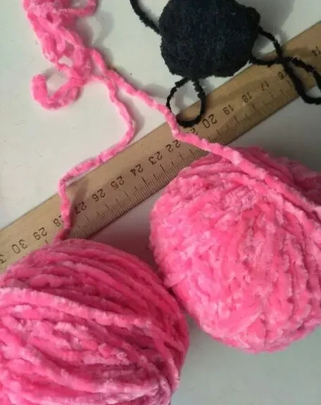 Набор для творчества Пряжа бархатные розово-малиновый цвет мягкие вес 3