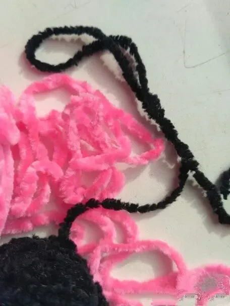 Набор для творчества Пряжа бархатные розово-малиновый цвет мягкие вес 7