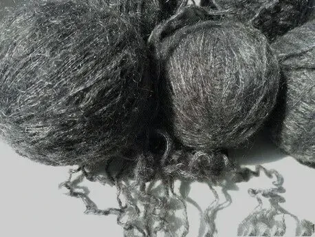 Шапка шарф  пряжа красивый серый цвет, мохер 30%, вес 230 грамм