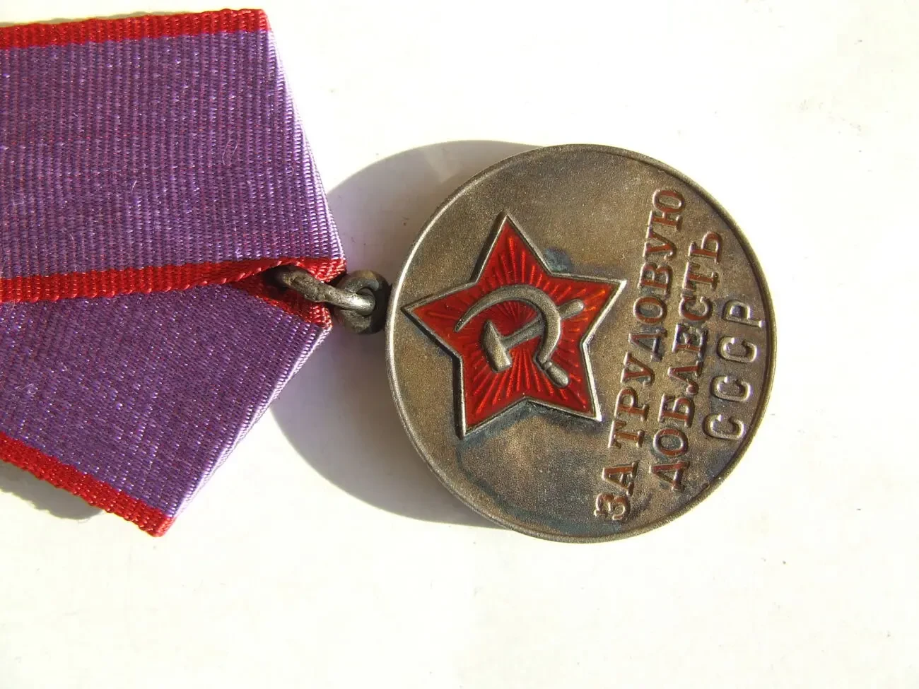 Медаль ТД  доки нагр. 1976 года на Яхимович Тамара . Люкс 4