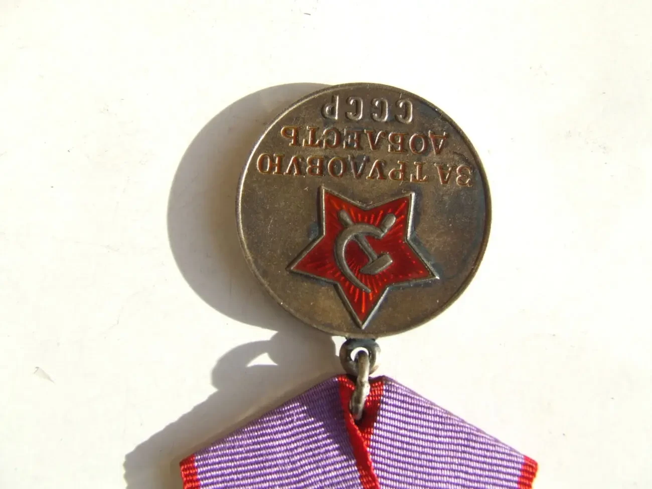 Медаль ТД  доки нагр. 1976 года на Яхимович Тамара . Люкс 5