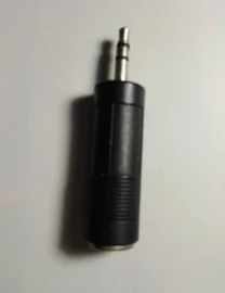 Адаптер переходник аудио с 6.35 мм Jack на Minijack 3.5 мм A, 6.35 F