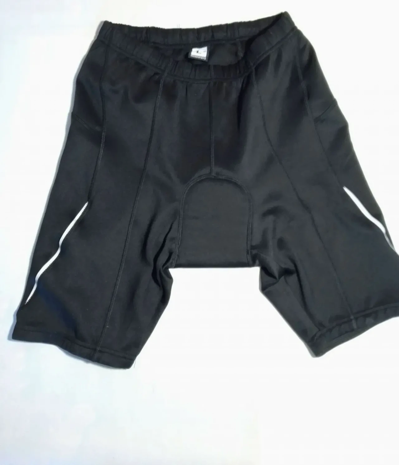 Вело шорты м 12, вставка, гладкий трикотаж, розовые черные, силикон 2