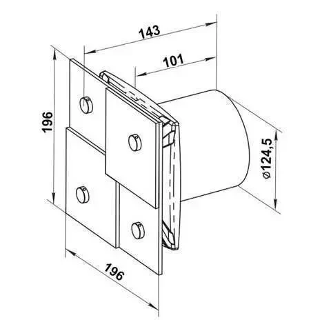 Вентилятор ВЕНТС 125 Доміно (Vents 125 Domino) 6