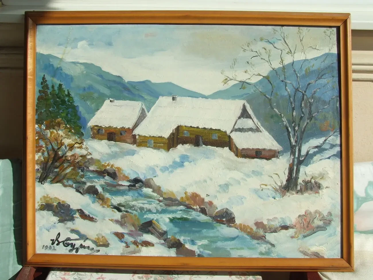 Закарпатская школа Бурч В.. х.м. 80х60 см.1992 гг. Ужгород . 5