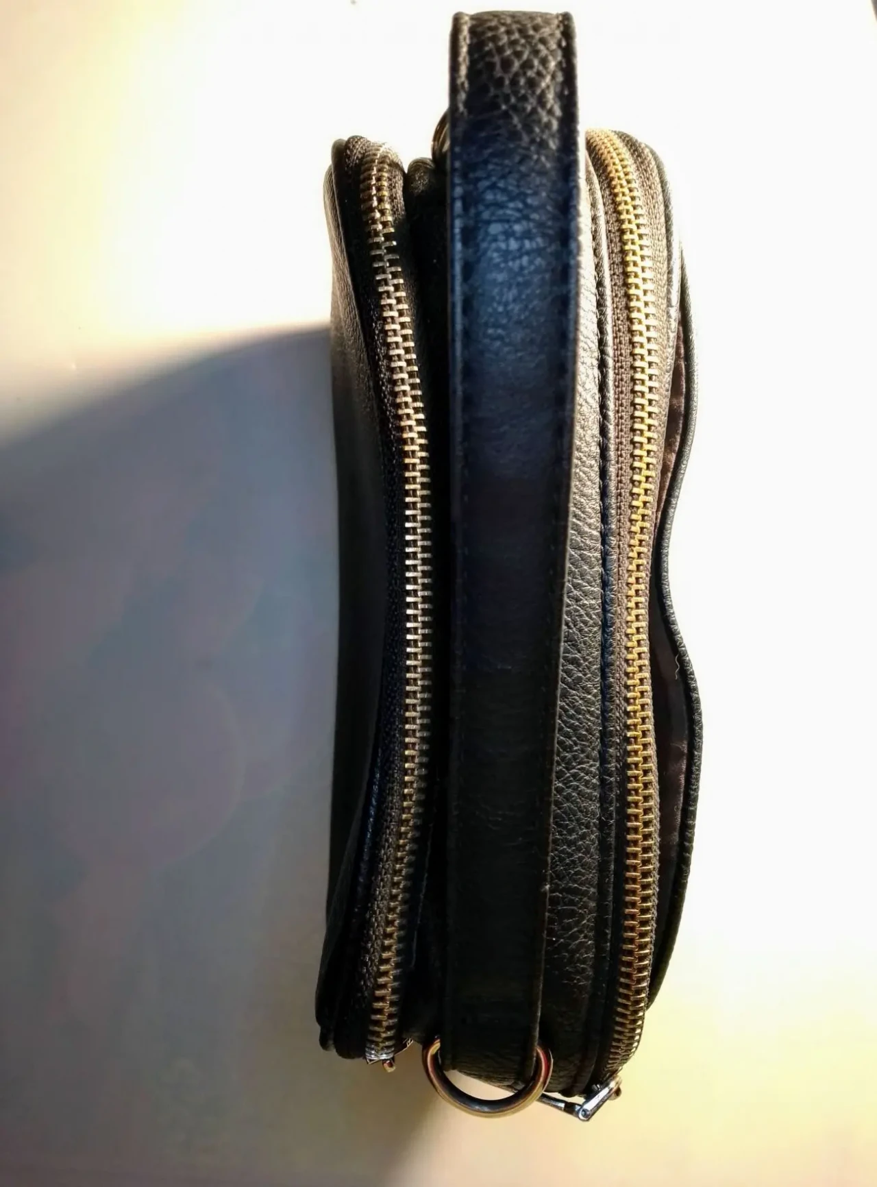 Сумка сумочка черная кожзам, девочке подростку, под ручку через плечо 4