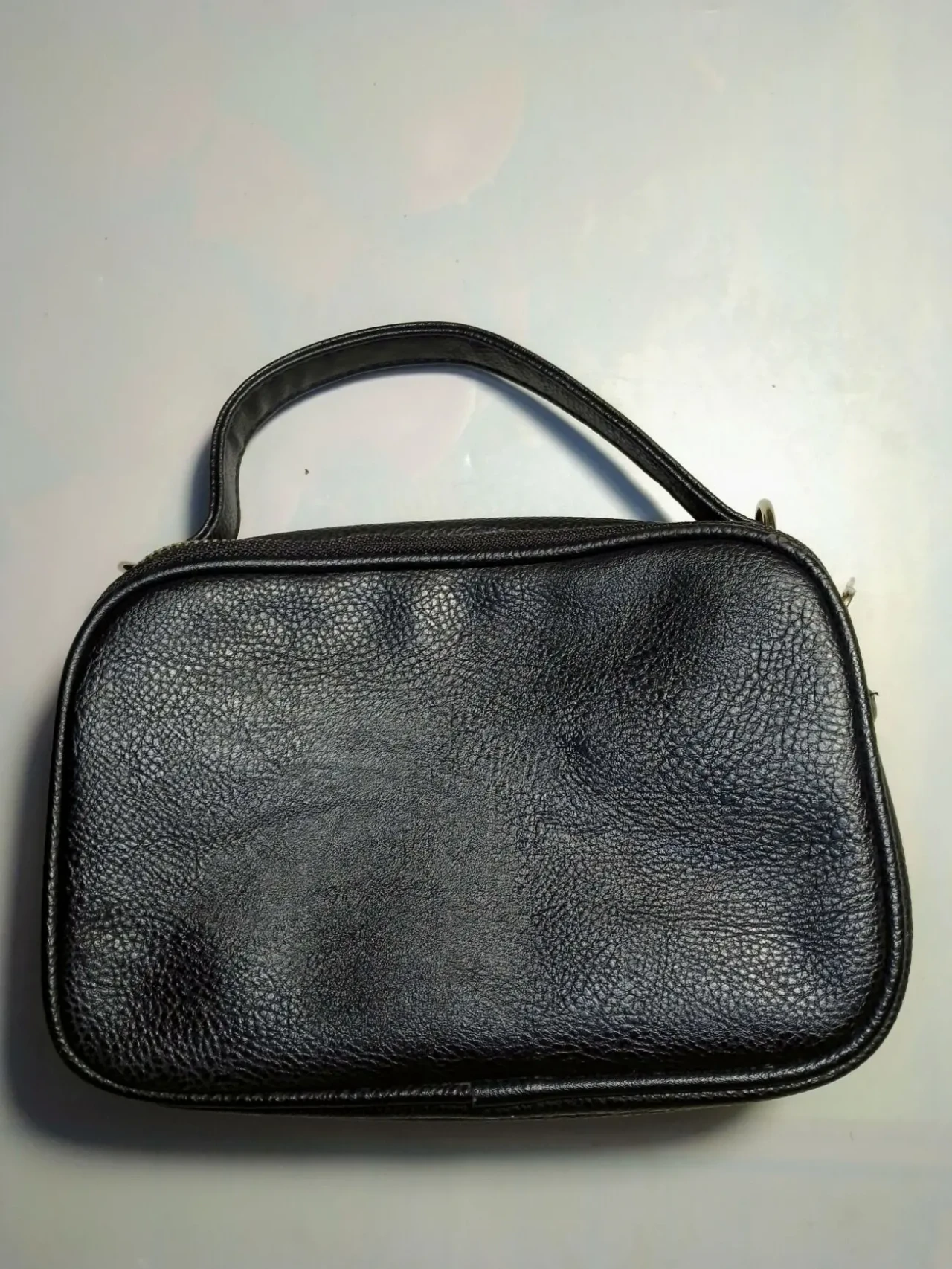 Сумка сумочка черная кожзам, девочке подростку, под ручку через плечо 2