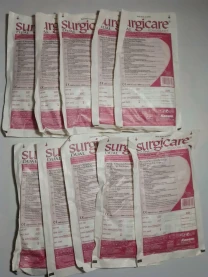 Перчатки стерильные двойные без пудры, 8 и 7.5, для хоз. работ