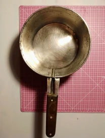 Кастрюля ковш 17.5 см сталь нержавеющая металл ретро