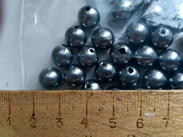 Бусины Черный жемчуг 3