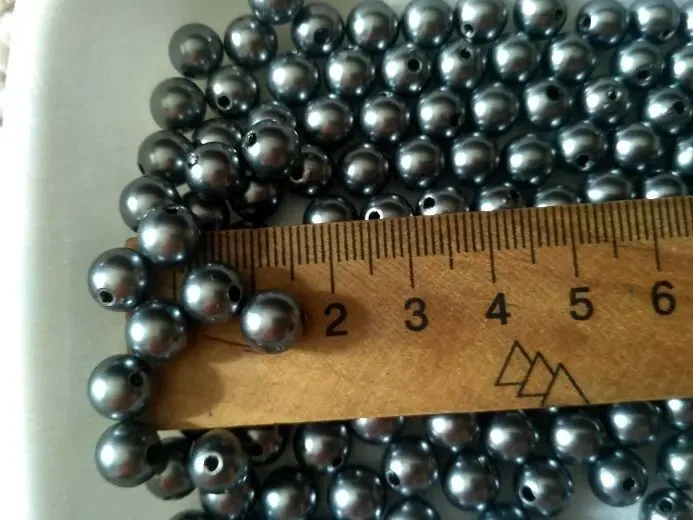 Бусины Черный жемчуг 7