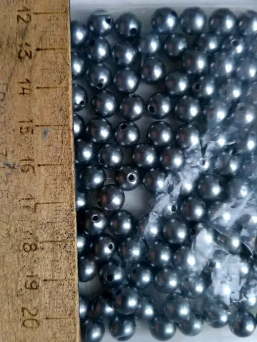Бусины Черный жемчуг 8