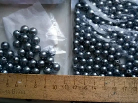 Бусины Черный жемчуг