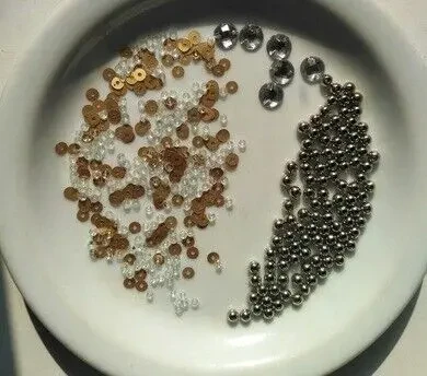 Набор ассорти бисер, пайетки, камни, шарики