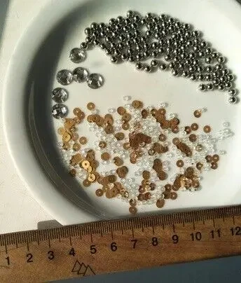 Набор ассорти бисер, пайетки, камни, шарики 2