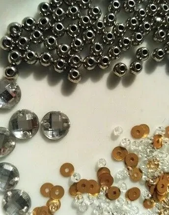 Набор ассорти бисер, пайетки, камни, шарики 5