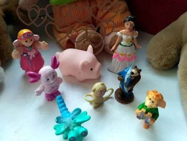 Игрушка игрушки киндер фигурки, мягкие львята, поросенок 5