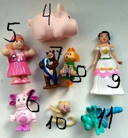 Игрушка игрушки киндер фигурки, мягкие львята, поросенок 2