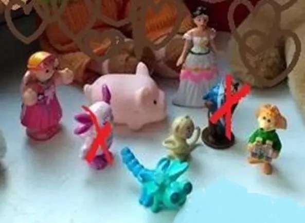 Игрушка игрушки киндер фигурки, мягкие львята, поросенок 8