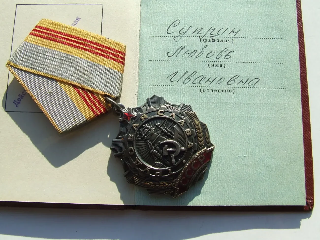 Орден Трудовая Слава - 3  степени   485 319 награждения 1982 гг. на