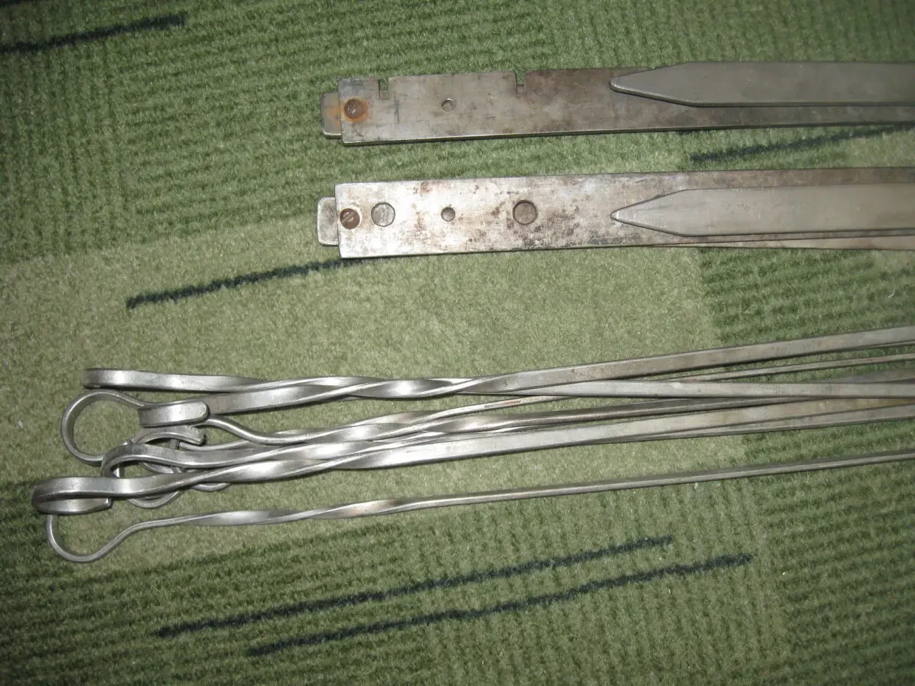 Шампури 9 шт. з підставками, все з нержавійки 7