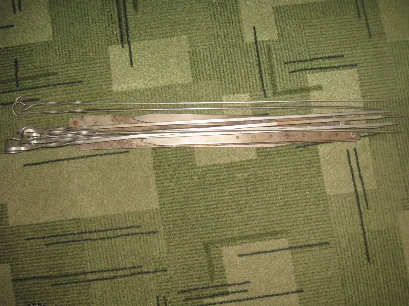 Шампури 9 шт. з підставками, все з нержавійки 8