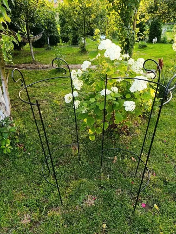 Металева опора для квітів Кований декор для саду Ручна робота 2