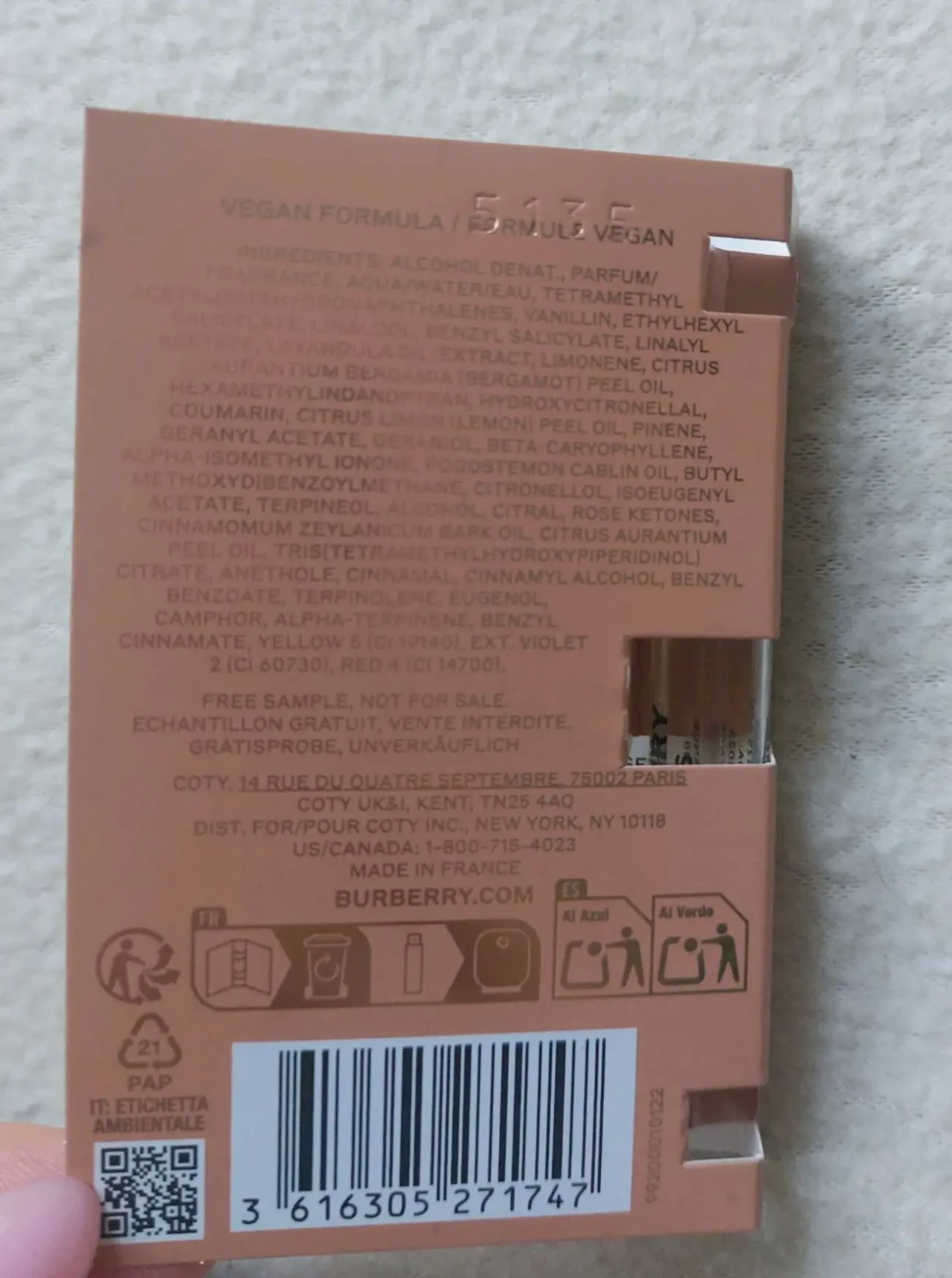 Новый женский парфюм духи Burberry Goddess Parfum Пробник 5