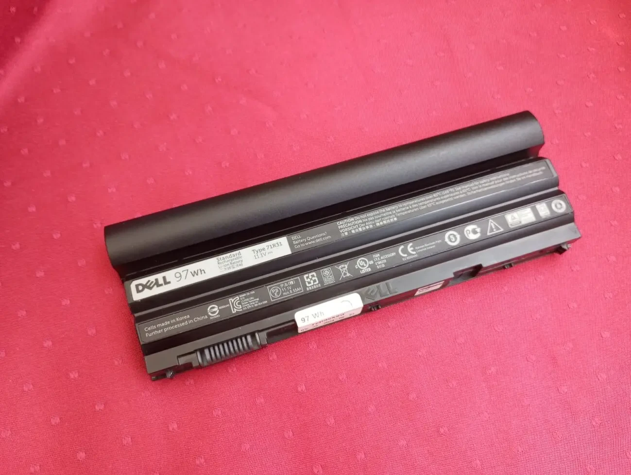Батарея усиленная 97Wh аккумулятор Dell E6440 тип 71R31 (M5Y0X, T54FJ)