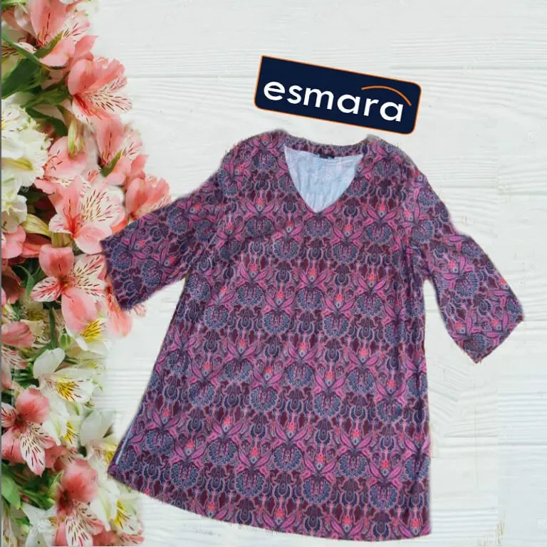 Esmara Красивая женская блузка  вискоза рукав 3/4