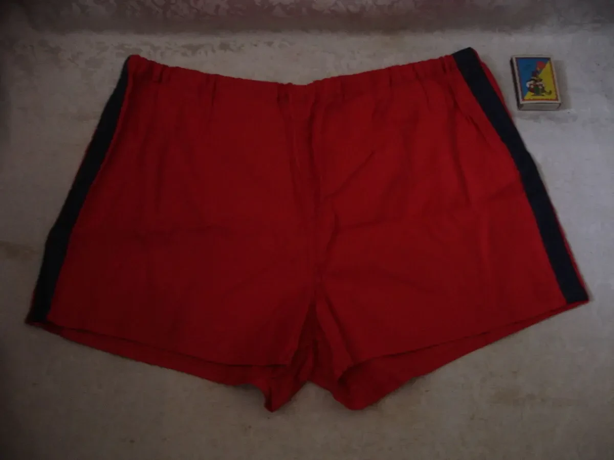 ТРУСИ/шорти юнацькі СПОРТИВНІ червоні срср. НАТУРАЛЬНІ. НОВІ. 4