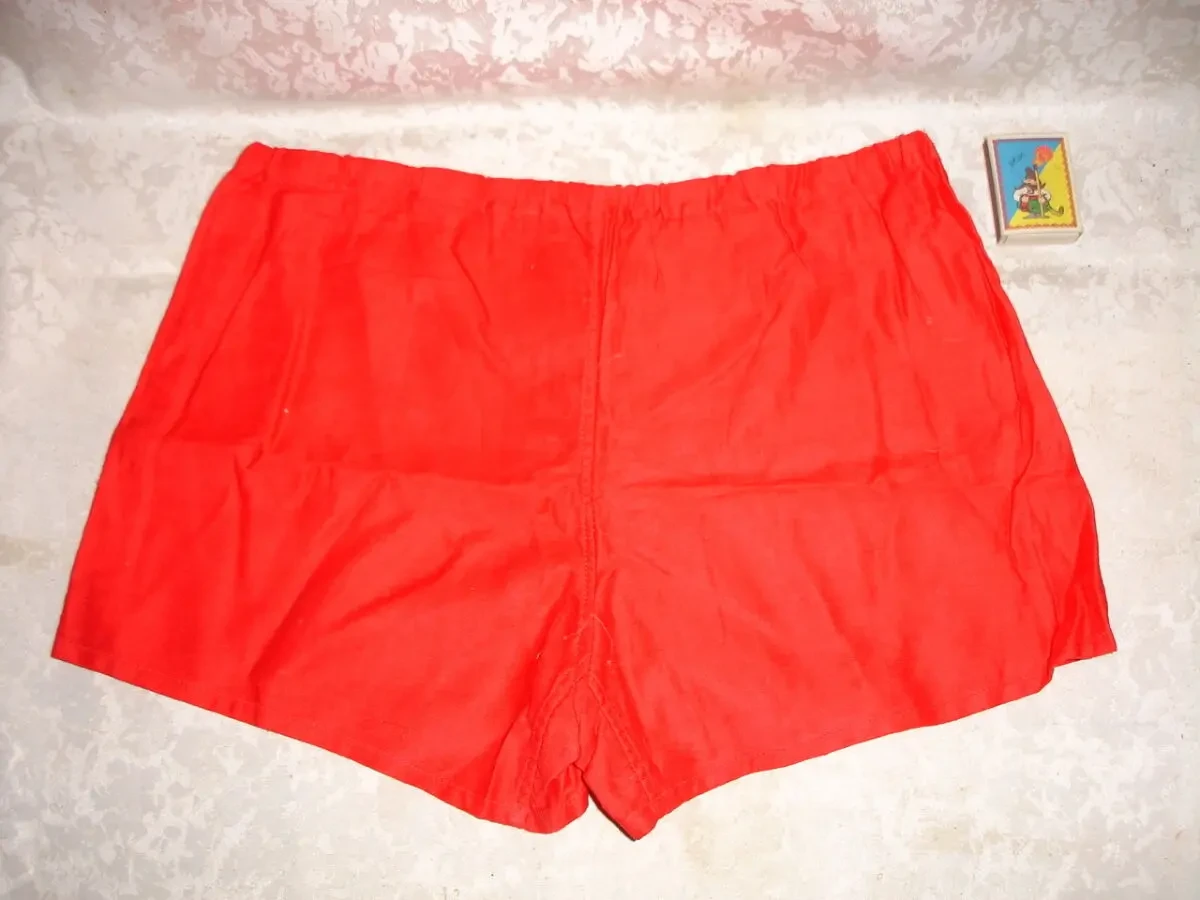 ТРУСИ/шорти юнацькі СПОРТИВНІ червоні срср. НАТУРАЛЬНІ. НОВІ. 2