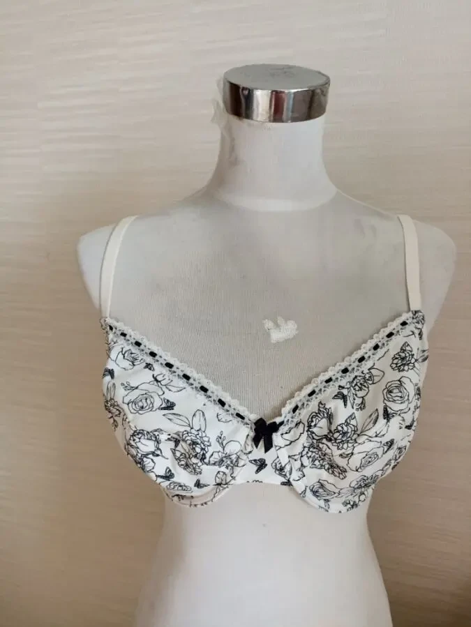 TU 36E 80E Бюстгальтер мягкий косточка бело молочный черный 6