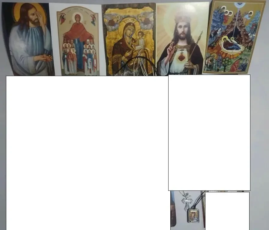 Иконы с молитвами христианские католические и православные, наборы 3