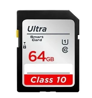 Высокоскоростная карта памяти SD Card 64GB для фото видео камер Class