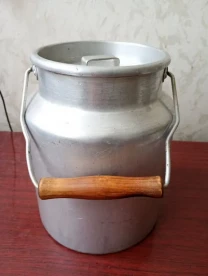 Алюминиевый бидончик с крышкой - СССР.
