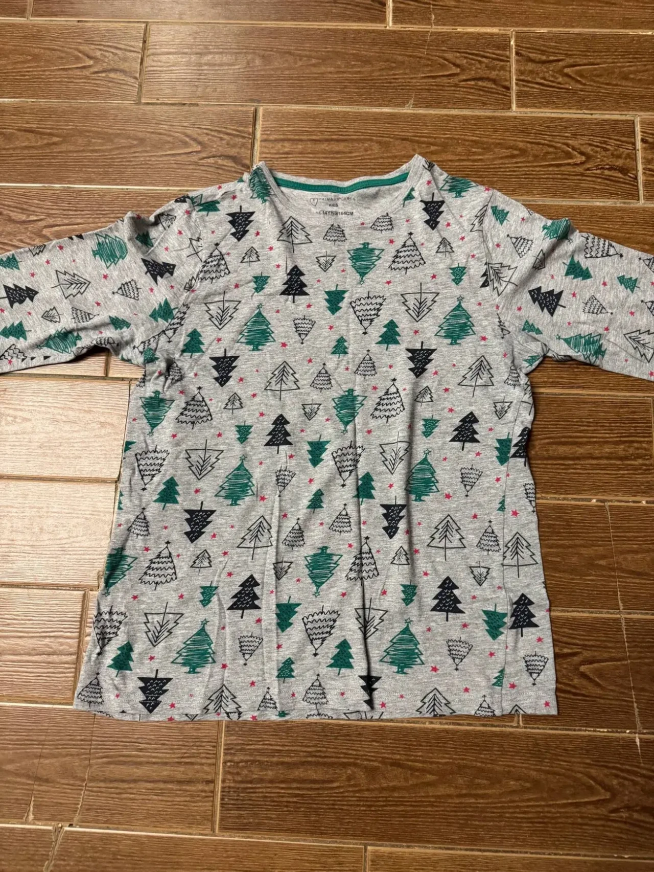 Сіра новорічна піжама на хлопчика 2