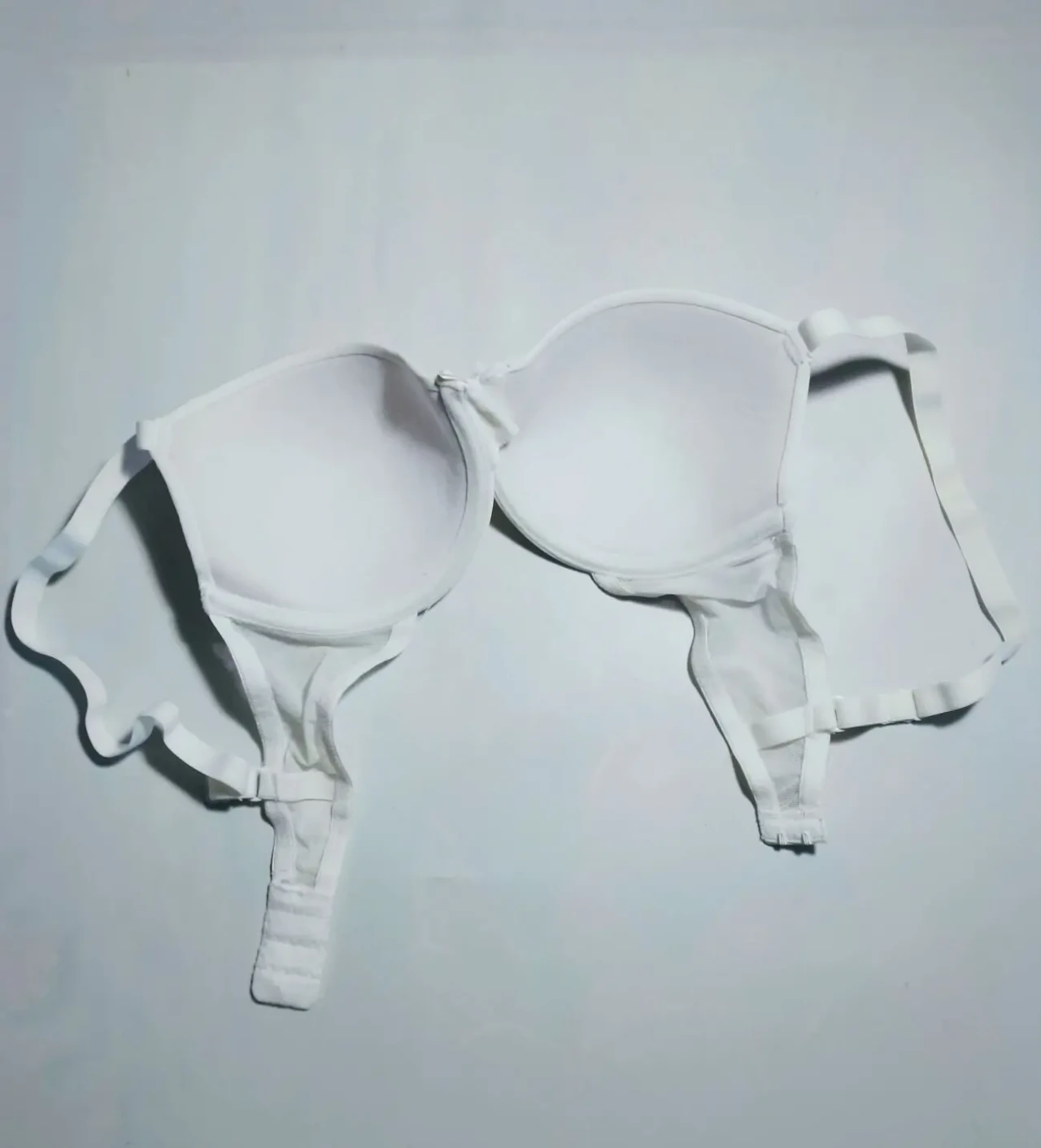 Белый бюстгальтер 75в 2 пуш ап рисунок гипюр, съемные бретели косточки 2