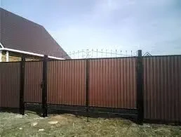Ворота и заборы из профнастила. Откатные и распашные. Автоматика и без 6