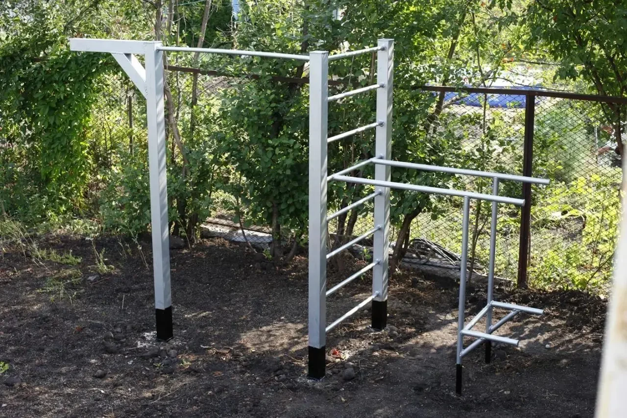 Уличная спортивная площадка. Турники, брусья, рукоходы, тренажоры... 3