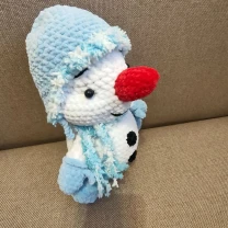 Іграшка   Сніговик в'язана   подарунок сувенір ручна робота  hand made