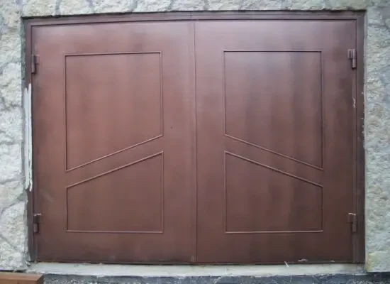 Гаражні ворота листові, зварені. Будь-якого розміру та виду. Під ключ. 7