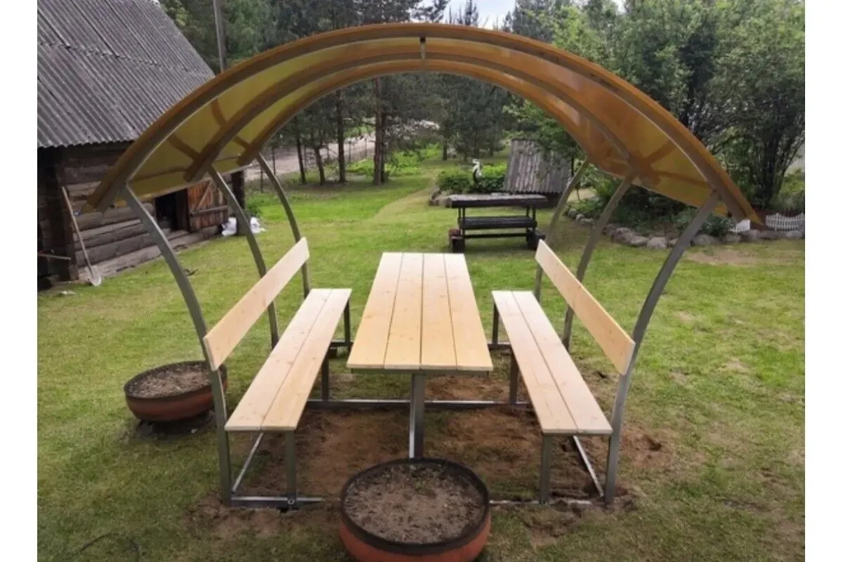 Альтанки, веранди з металу та комбіновані на замовлення. 8