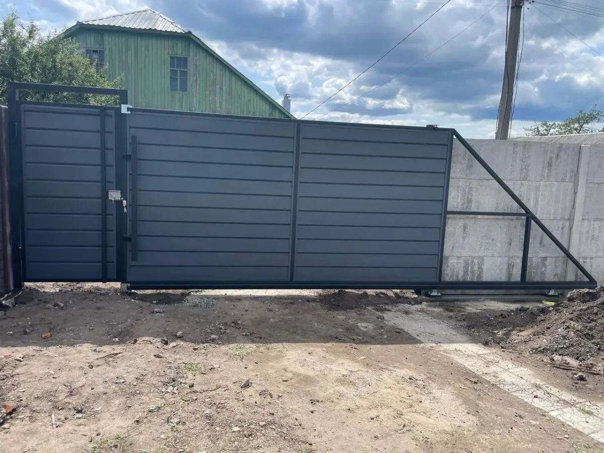 Ворота та огорожі - жалюзі, сайдинг. розпашнІ, відкатні. Автомат і без 4
