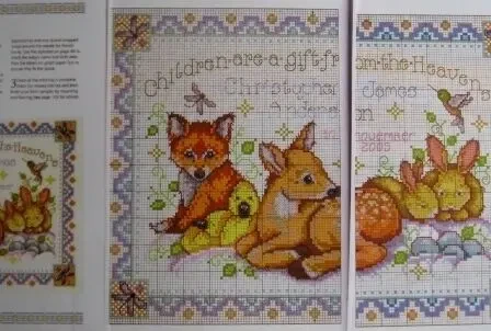 Схема вышивки крестиком дети животных картина детям горизонтальная дмс 3